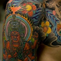 Japanese style hindu tattoo