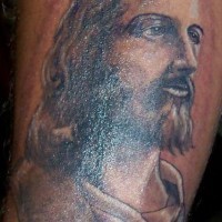 Young jesus image  tattoo