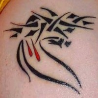 Tribal crown of thornes tattoo