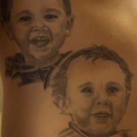 Children portrait tattoo