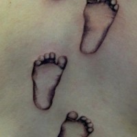 Baby alex footsteps tattoo