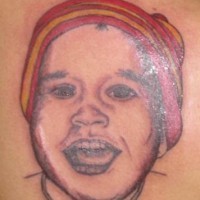 Real kid in hat tattoo