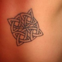 Celtic style knot tattoo