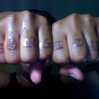 Knuckle tattoo design, gorgeous, red