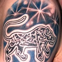 Lion starry host tattoo
