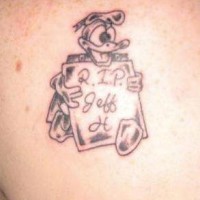 Rip Donald Duck Tattoo
