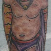 el tatuaje de un luchador  de la lucha libre en mexico
