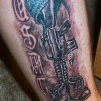 Usmc dead soldier tattoo