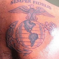 Semer fidelis us army tattoo