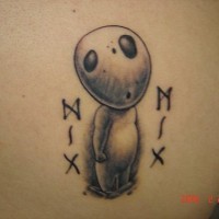 Hix from Miyazaki anime tattoo