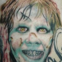 The exorcist girl movie tattoo