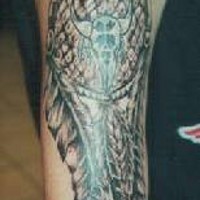 Grande acchiappasogno tatuaggio sul braccio