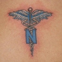 Nurse symbol qualitative  tattoo