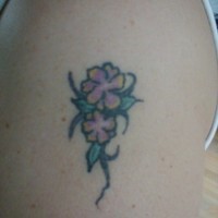 Kleine minimalistische Orchidee Tattoo