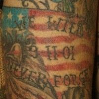 9.11 Tragödie patriotisches Tattoo