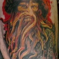 Davy Jones pirates of the caribbean tattoo