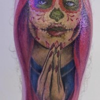 Betende Zombie-Zigeunerin Tattoo
