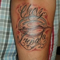 Le tatouage de logo de Chevy impala