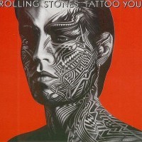 Rolling stones face tattoo