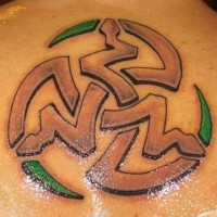 Snake symbol tattoo