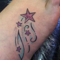 Sternschnuppe tattoo