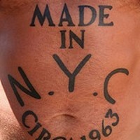 Stomach tattoo, made in nyc, circa 1963