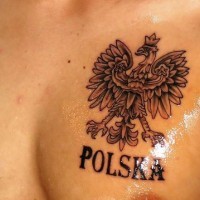 Polnisches Wappen der Armee Tattoo