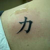 Tattoo of strength in chinese