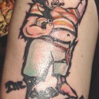 One legged sea hag tattoo