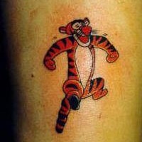 Tiger von Pu der Bär Tattoo