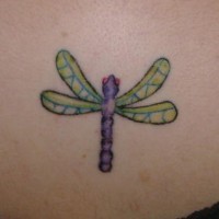 Tatuaje de libélula pequeña