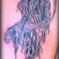 Traditionelles Tattoo-Bild des Todes