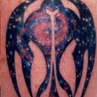 Pequeño tatuaje el hombre cósmico