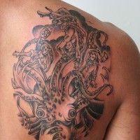 Tattoo where octopus attacked on some people