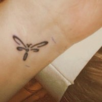 Little firefly on wrist