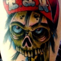 Zombie boy tattoo