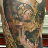 Dracula zombie tattoo