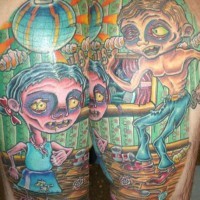Zombie tattoo disco