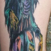 Tatuaje el anciano-zombi