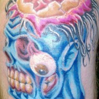 Komischer Zombie Tattoo