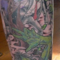 Zombie tattoo sleeve