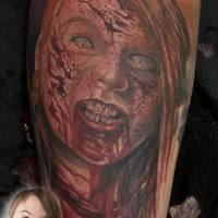 Tattoo zombie by graynd