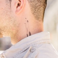 Three interesting small arrow tattoo for man