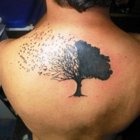 Tree tribal tattoo