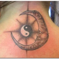 Yin yang and the moon