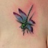 Tatuaje  de la libélula  volimétrica