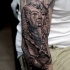 Tatuaje  de faraón fascinante volumétrico   en el antebrazo