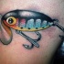 Tatuaje  de señuelo pequeño multicolor
