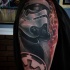 3D Stil unglaublich aussehendes Schulter Tattoo mit Stormtrooper
