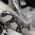 Tatuaje en el antebrazo, zorro geométrico  estupendo